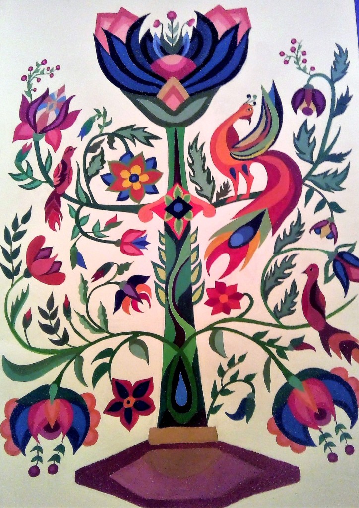 Райское дерево, бумага, гуашь,50х80, Вита Комирна, (г. Киев)