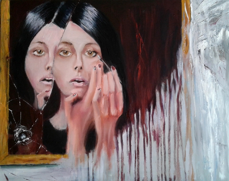 Зеркало, холст, масло, 50х70, 2016 г. Косариков